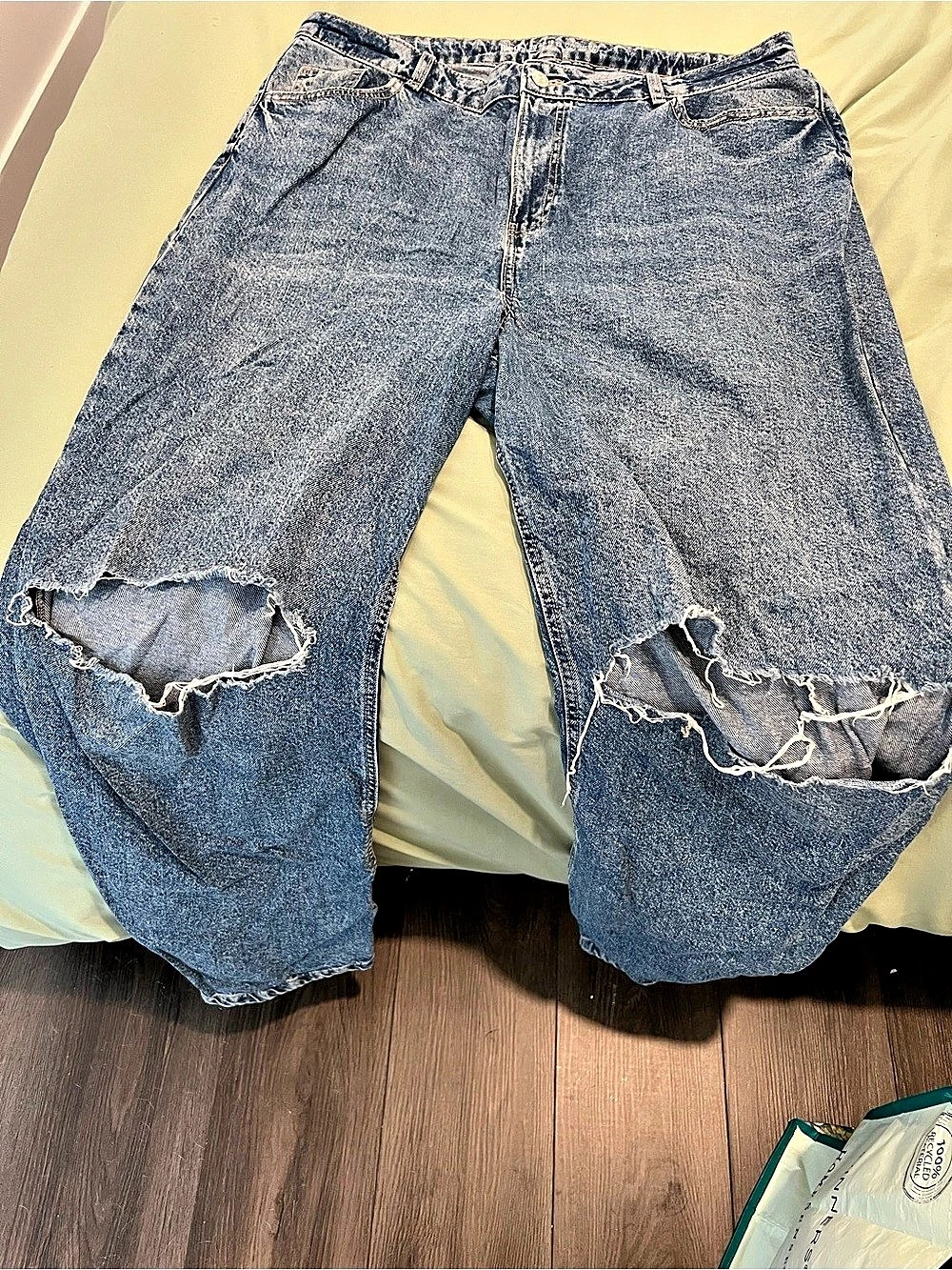 Primark Rita Ora x Primark Distressed Wide Leg Jeans Distressed Wide Leg Jeans